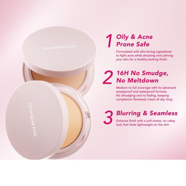 Sea Makeup Smooth Blurring Powder Foundation